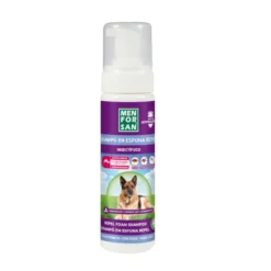Menforsan Champô anti-insetos em espuma para cães e gatos