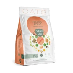 Natura Diet Adult Salmão e Vegetais Ração para gatos