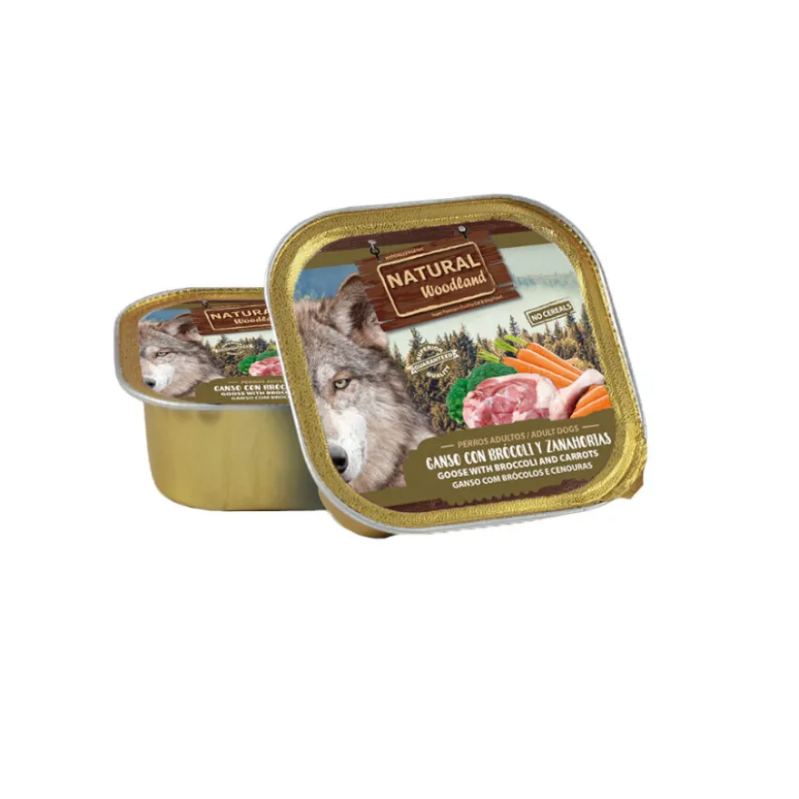 Natural Greatness Ganso com Brócolos e Cenoura lata para cães