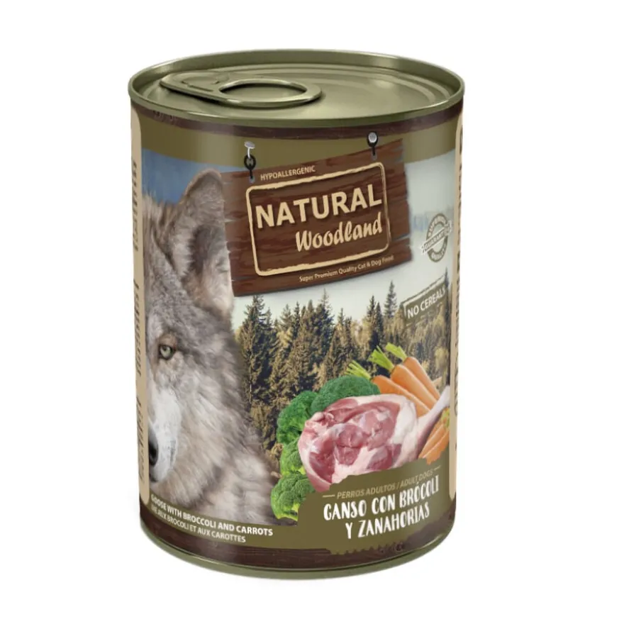 Natural Greatness Ganso com Brócolos e Cenoura lata para cães