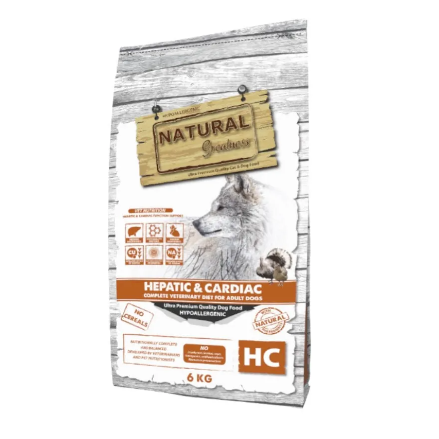 Natural Greatness Hepatic-Cardiac Ração Hipoalergénica para cães