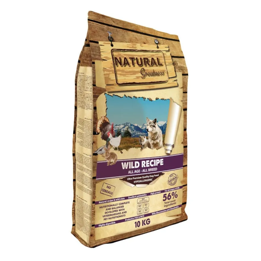 Natural Greatness Receita Selvagem ração para cães