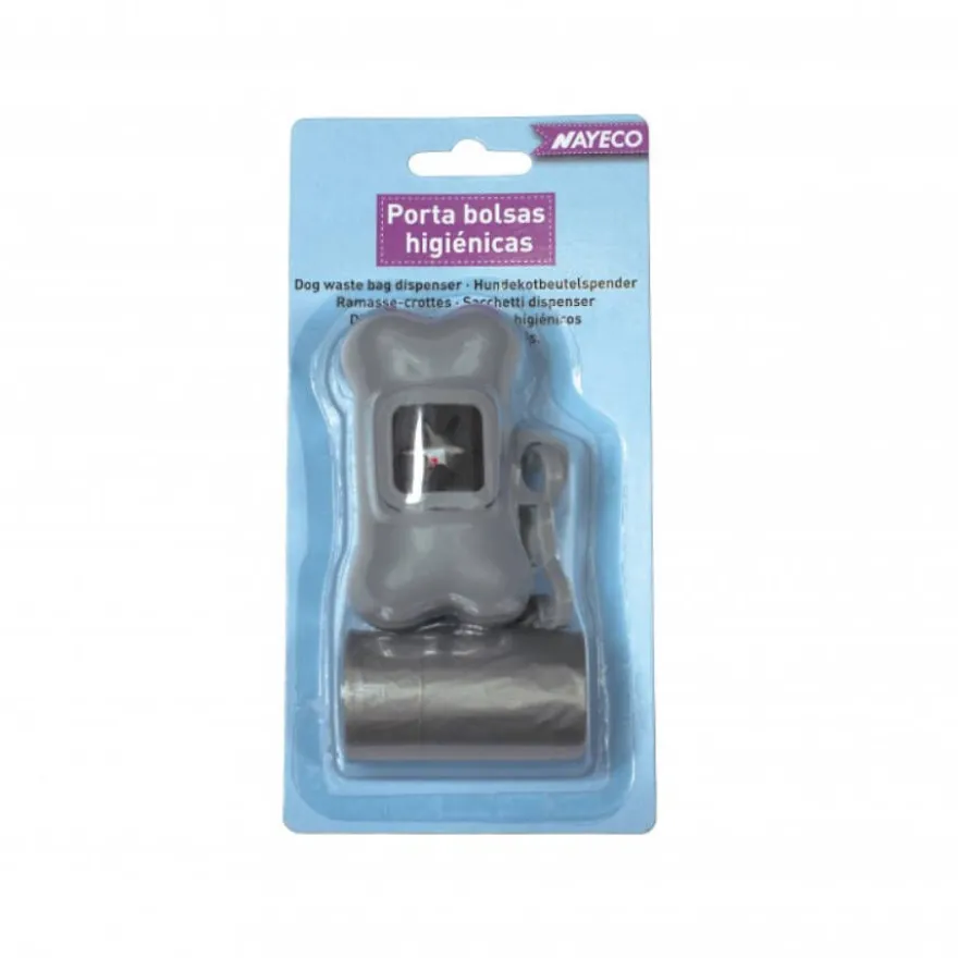 Nayeco Porta Sacos + 40 Sacos higiénicos para cães