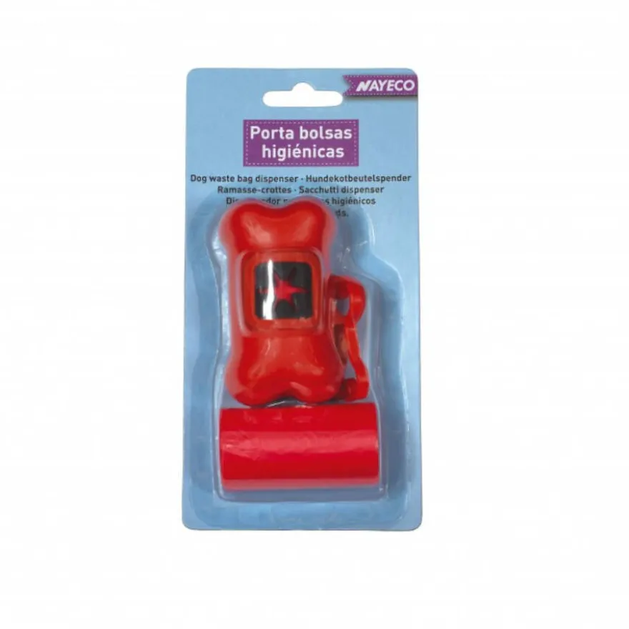 Nayeco Porta Sacos + 40 Sacos higiénicos para cães