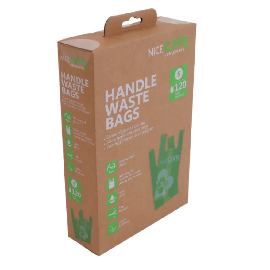 Nice Care Sacos Higiénicos com asa para cães