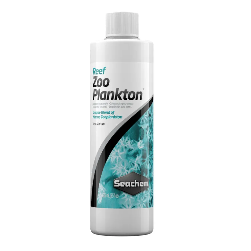 Nutrientes de zooplâncton Seachem Reef para corais de aquário