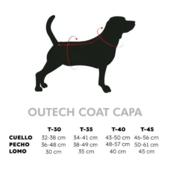 Outech Casaco Castanho em Borrego para cães