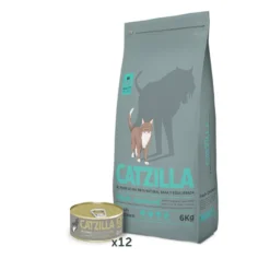 Pack Catzilla Sterilised - ração e alimento húmido para gato