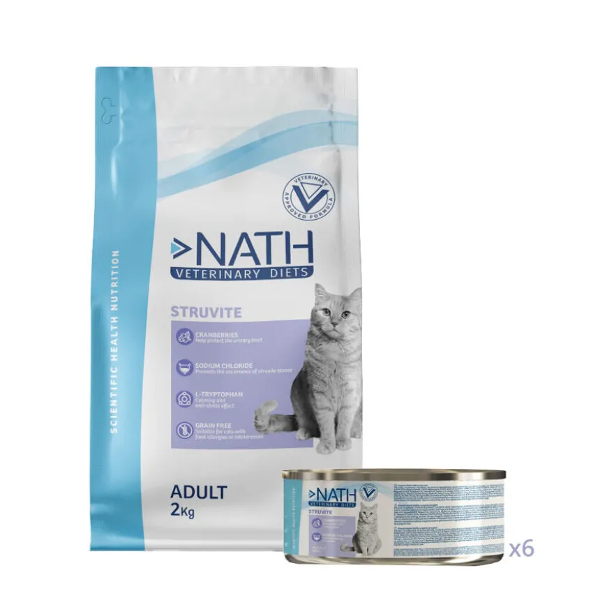 Pack Nath Struvite - ração e alimento húmido para gato
