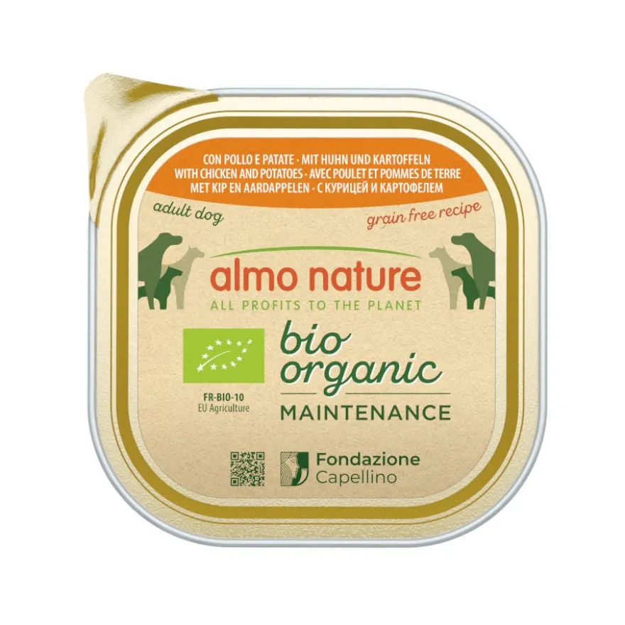 Petisco para cães Almo Nature Bio Organic Maintenance sem grãos de frango com batatas