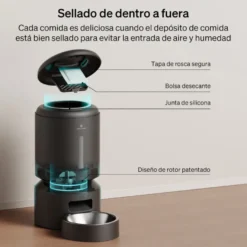 Petlibro Granary Wi-Fi Comedouro Automático Preto para cães e gatos