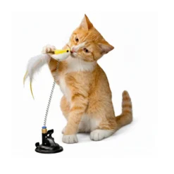 PLAYOLOGY BRINQUEDO PÁSSARO COM MOLA E VENTOSA PARA GATOS