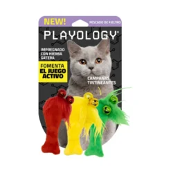 PLAYOLOGY PELUCHE PEIXES DE FELTRO PARA GATOS