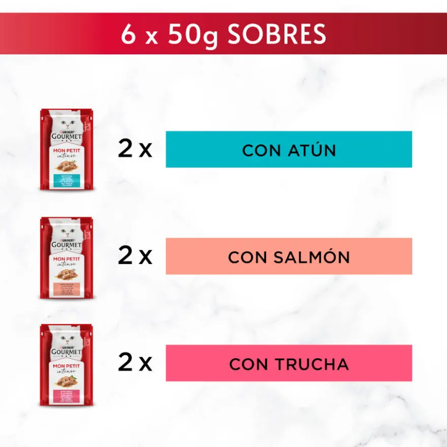 Purina Gourmet Mon Petit Seleção Carne com molho em saqueta para gatos