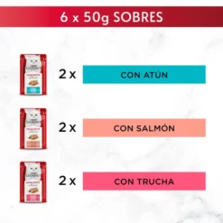 Purina Gourmet Mon Petit Seleção de Peixes em molho
