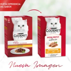 Purina Gourmet Mon Petit Seleção Peixes em molho para gatos
