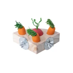 Quapas Quebra-cabeças Triangular Snacks Brinquedo para roedores
