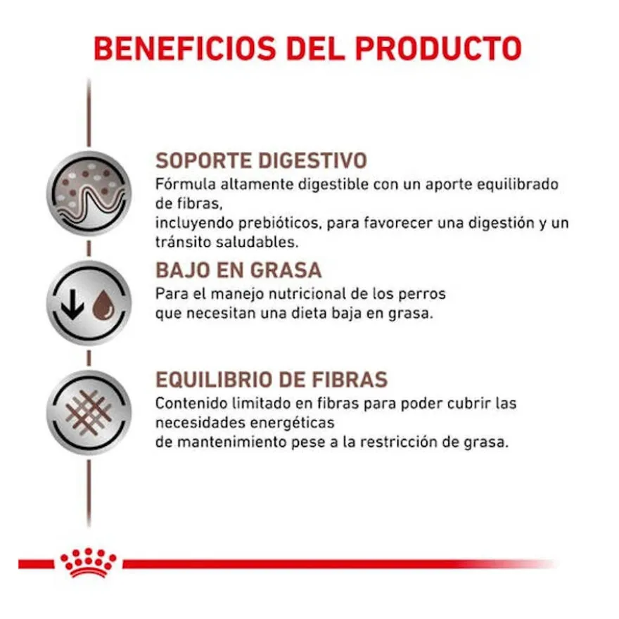 Royal Canin Gastrointestinal Low Fat lata para cães
