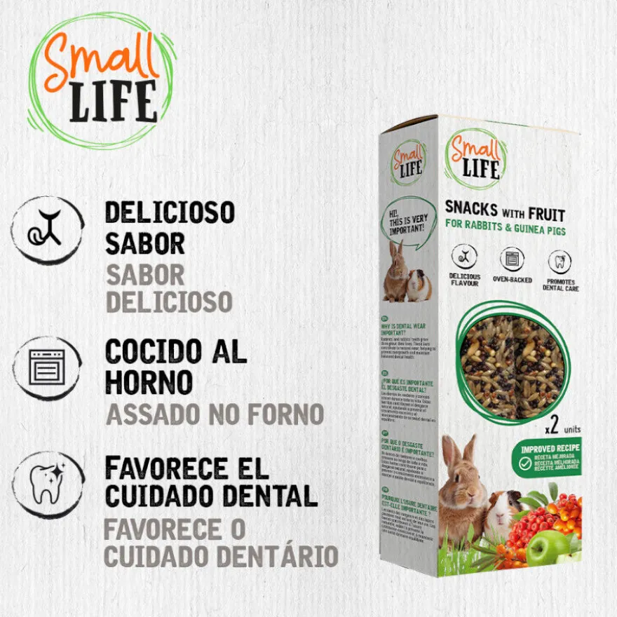 Small Life Barritas Snack com Fruta para coelhos e Porquinhos da Índia