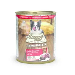 Stuzzy Monoprotein Boi lata para cães