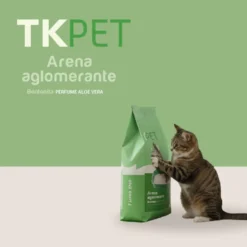 TK-Pet Areia Aglomerante Bentonite e Aloé Vera para gatos