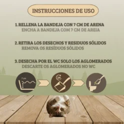 TK-Pet Areia natural aglomerante para gatos