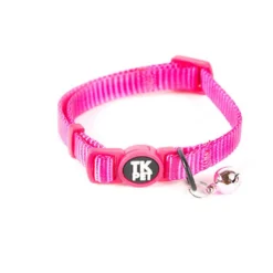 TK-Pet Classic Coleira Nylon com Cascavel Rosa para gatos