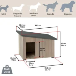 TK-Pet Lake Casota de Madeira para cães