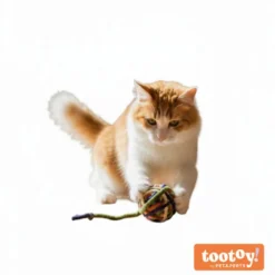 Tootoy! Chase & Play Bola de lã para gatos