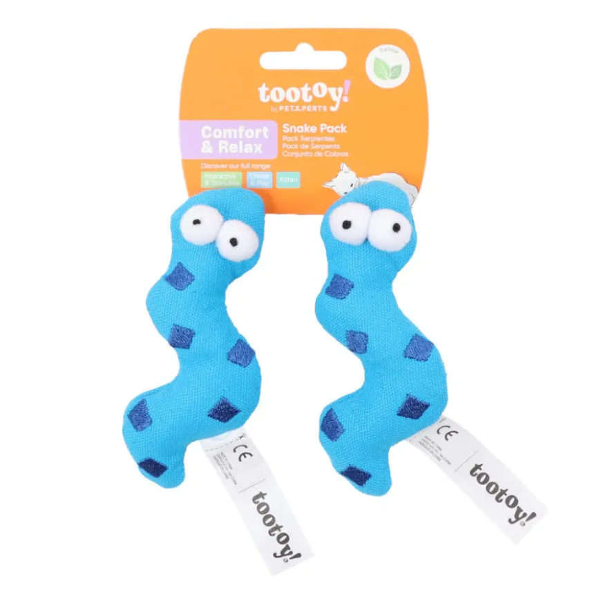 Tootoy! Comfort & Relax Peluch Conjunto de cobras pata gatos
