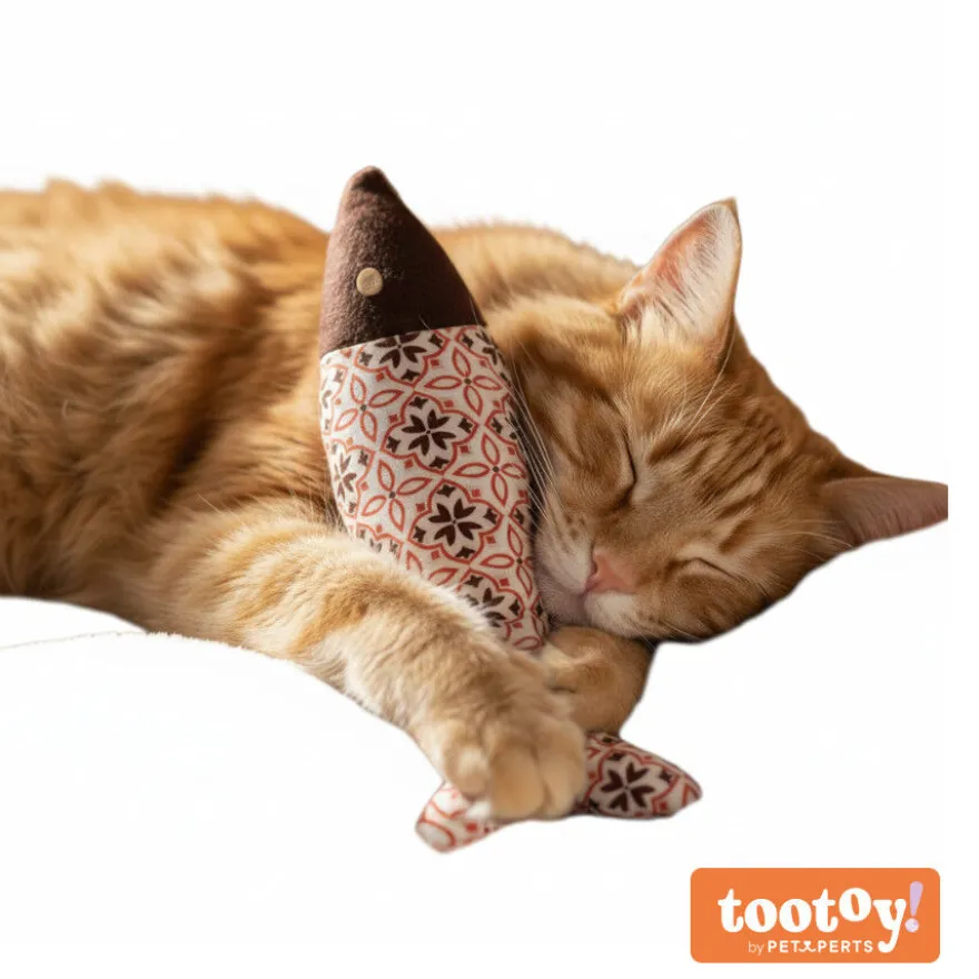 Tootoy! Comfort & Relax Peluche Peixe Vintage para gatos