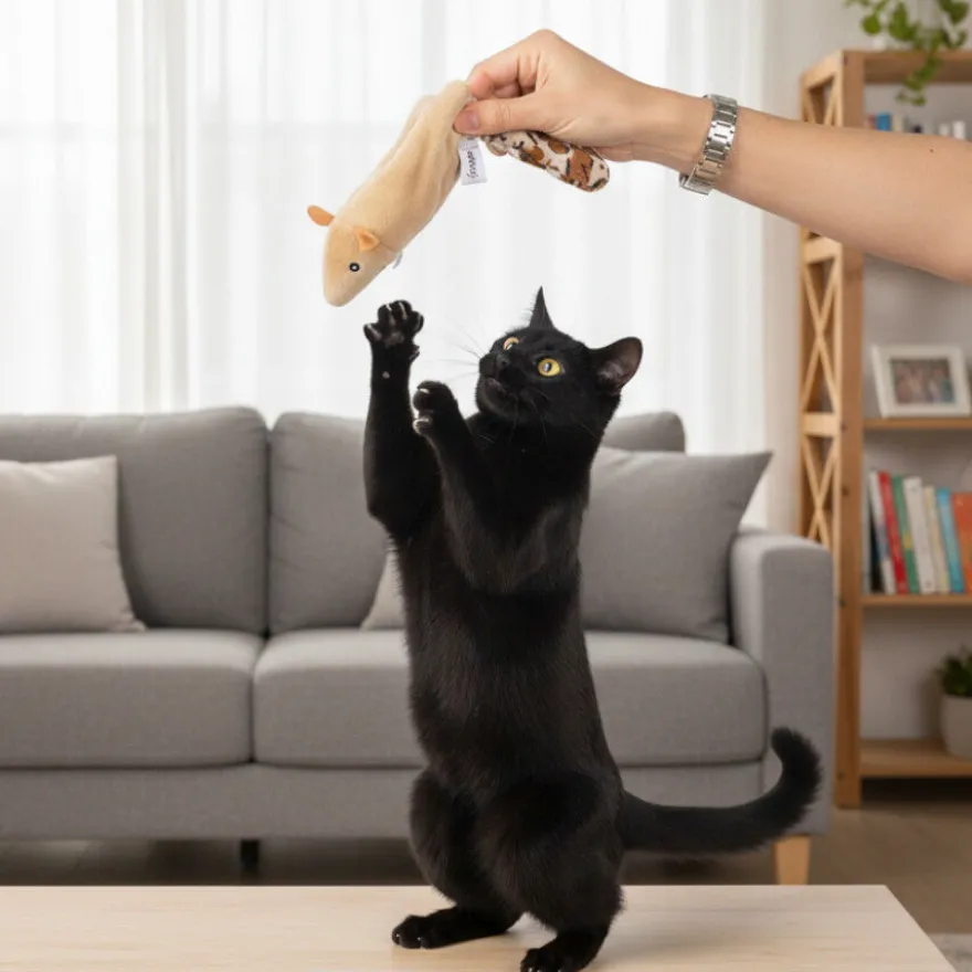 Tootoy! Interactive & Stimulate Brinquedo Esquilo interativo para gatos