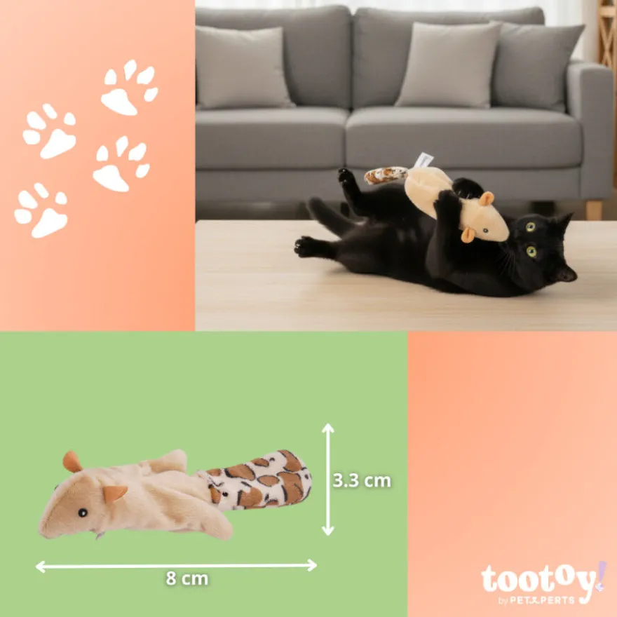 Tootoy! Interactive & Stimulate Brinquedo Esquilo interativo para gatos