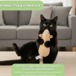 Tootoy! Interactive & Stimulate Brinquedo Esquilo interativo para gatos