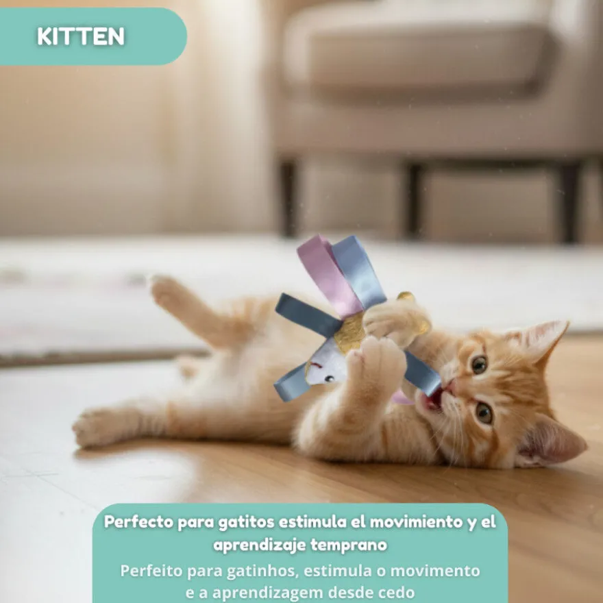 Tootoy! Kitten Peluche Peixe com laço para gatos
