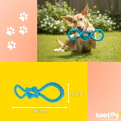 Tootoy! Pull Nó de borracha de brinquedo para cães