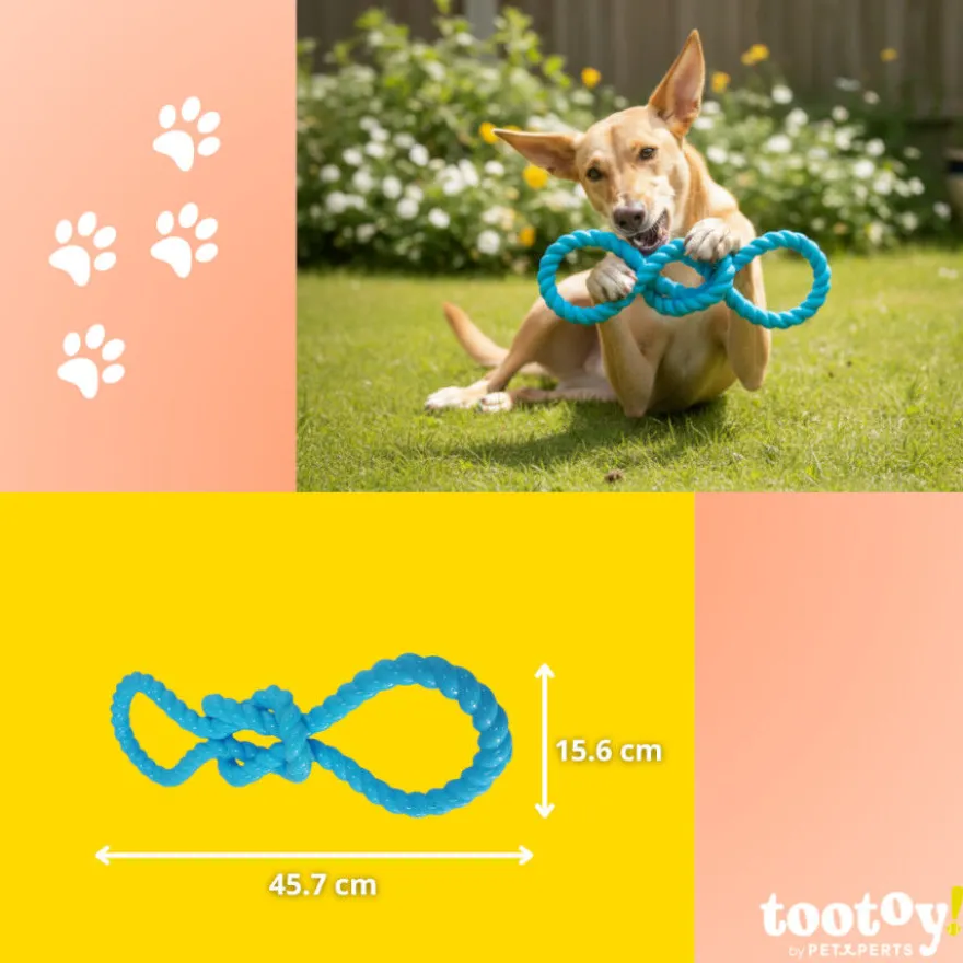 Tootoy! Pull Nó de borracha de brinquedo para cães