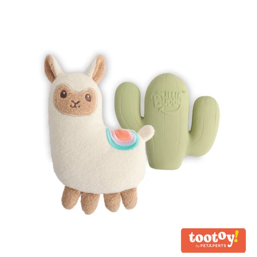 Tootoy! Puppy Llama Conjunto de brinquedos para cães