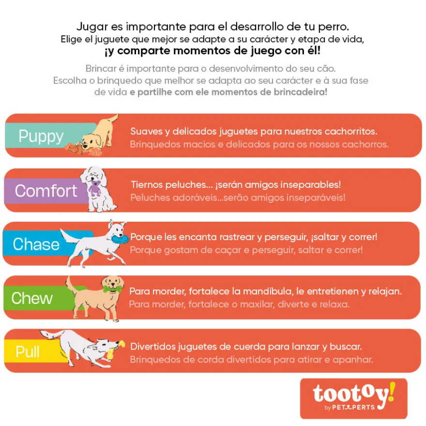 Tootoy! Puppy White Giraffe peluche com som para cães