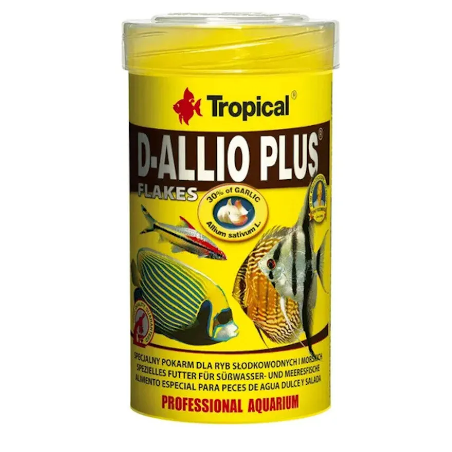 Tropical D-Allio Plus Flakes Alimento em Escamas para peixes
