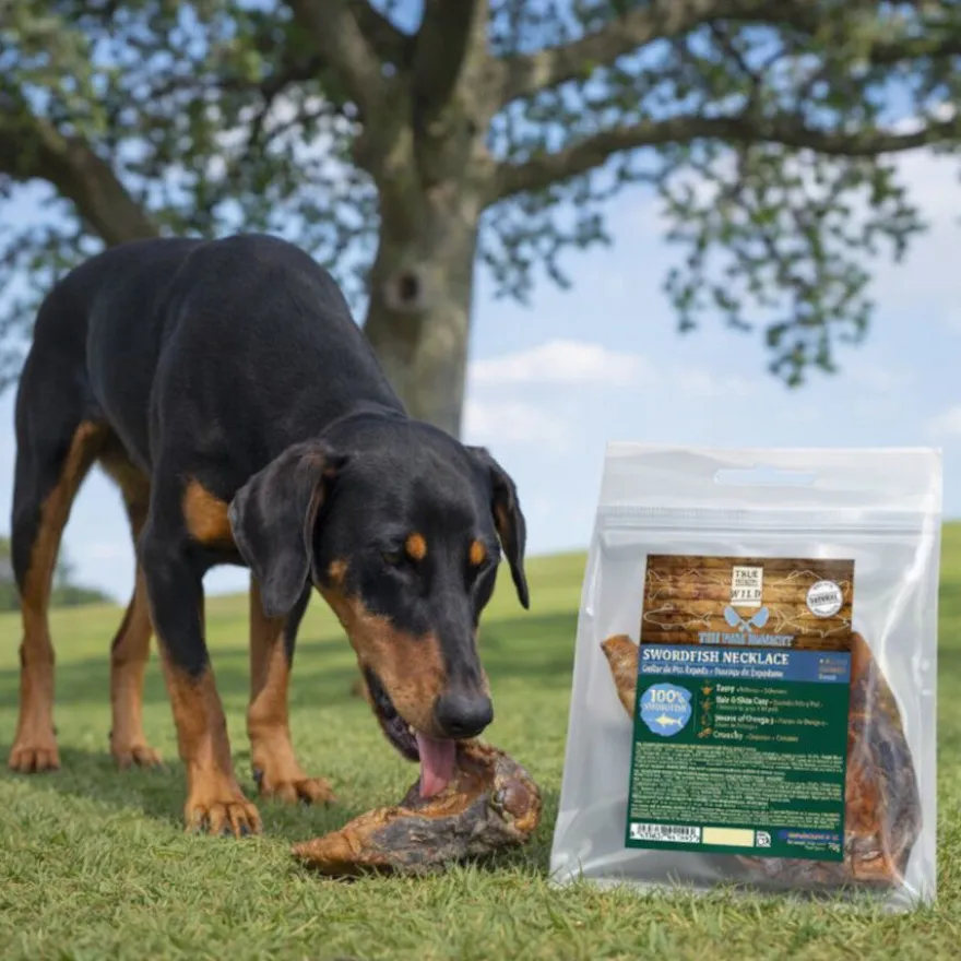 True Origins Colar de Peixe-Espada Snack para cães
