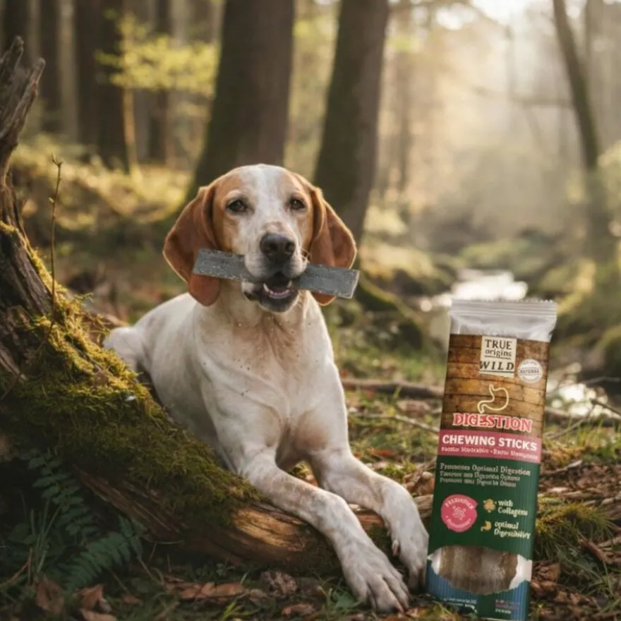 True Origins Digestion Chewing Sticks Snack para cães