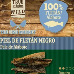 True Origins Pele de Fletão Negra Snack para cães