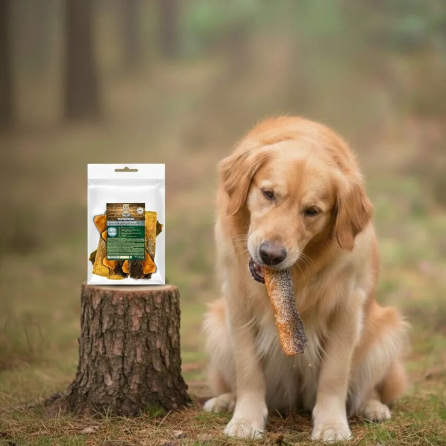 True Origins Pele de salmão com carne Snack para cães