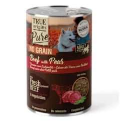 True Origins Pure Adulto Novilho lata para Cães