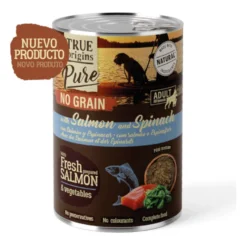 True Origins Pure Salmão lata para Cães