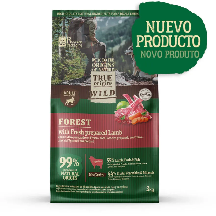 True Origins Wild Forest ração de cordeiro para cães
