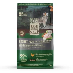 True Origins Wild Light ração de frango para cães