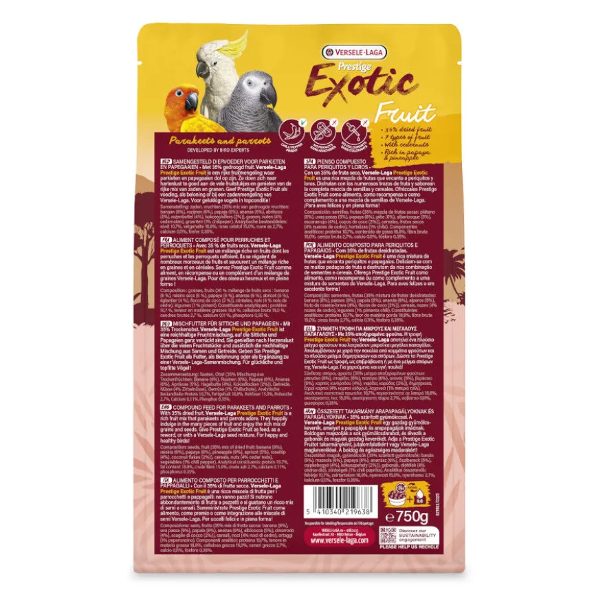 Versele-Laga Prestige Exotic Fruit Sementes para Papagaios
