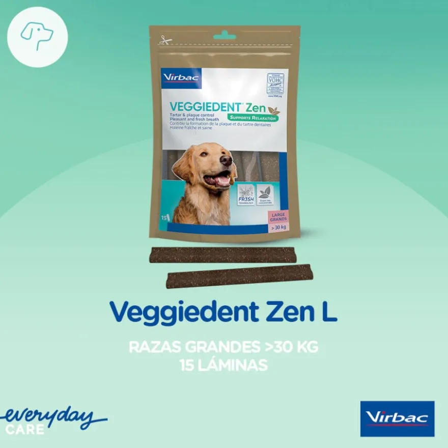 Virbac Snack para cães formato L Veggiedent Zen